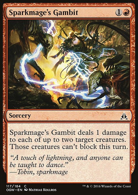 Sparkmage's Gambit, Oath of the Gatewatch #117, Magic: The Gathering card