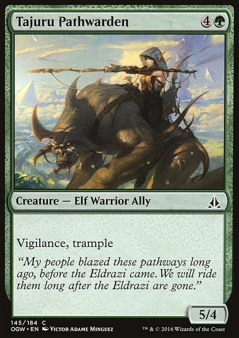 Tajuru Pathwarden, Oath of the Gatewatch #145, Magic: The Gathering card