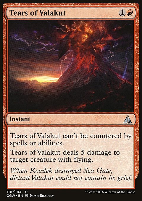 Tears of Valakut, Oath of the Gatewatch #118, Magic: The Gathering card