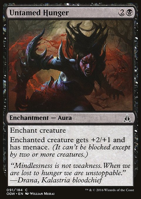 Untamed Hunger, Oath of the Gatewatch #91, Magic: The Gathering card