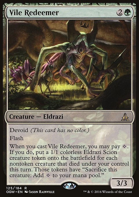 Vile Redeemer, Oath of the Gatewatch #125, Magic: The Gathering card