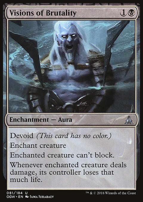 Visions of Brutality, Oath of the Gatewatch #81, Magic: The Gathering card