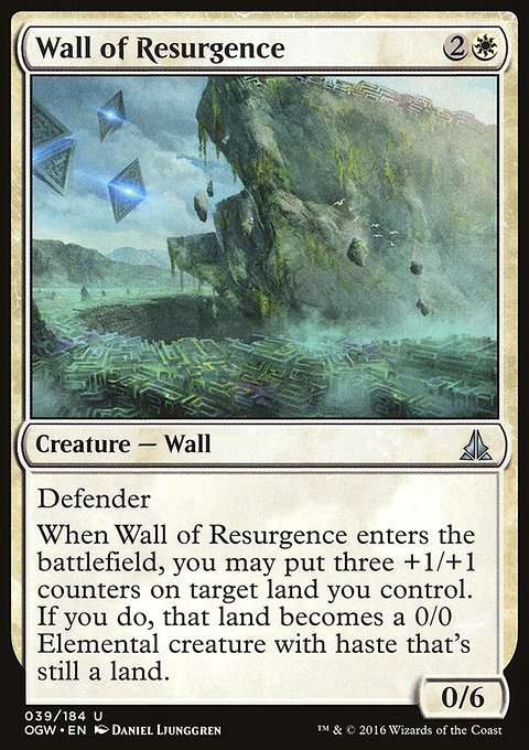 Wall of Resurgence, Oath of the Gatewatch #39, Magic: The Gathering card