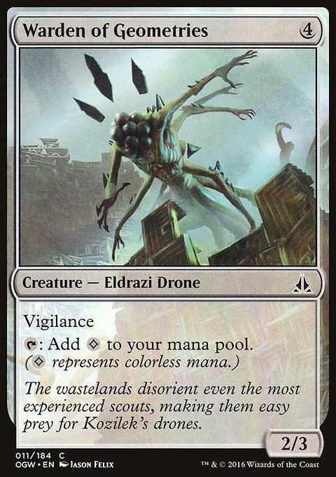Warden of Geometries, Oath of the Gatewatch #11, Magic: The Gathering card
