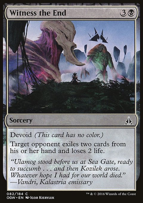 Witness the End, Oath of the Gatewatch #82, Magic: The Gathering card