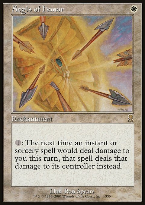 Aegis of Honor, Odyssey #1, Magic: The Gathering card