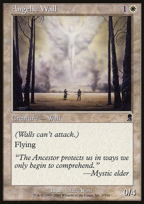 Angelic Wall, Odyssey #3, Magic: The Gathering card