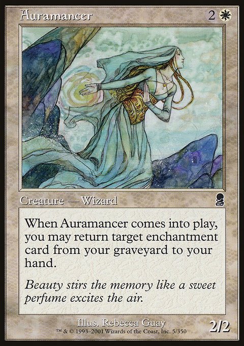 Auramancer, Odyssey #5, Magic: The Gathering card