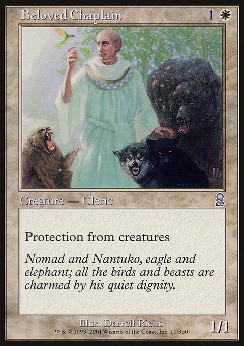 Beloved Chaplain, Odyssey #11, Magic: The Gathering card