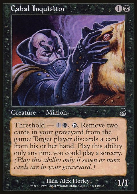 Cabal Inquisitor, Odyssey #119, Magic: The Gathering card