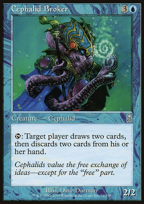 Cephalid Broker, Odyssey #71, Magic: The Gathering card