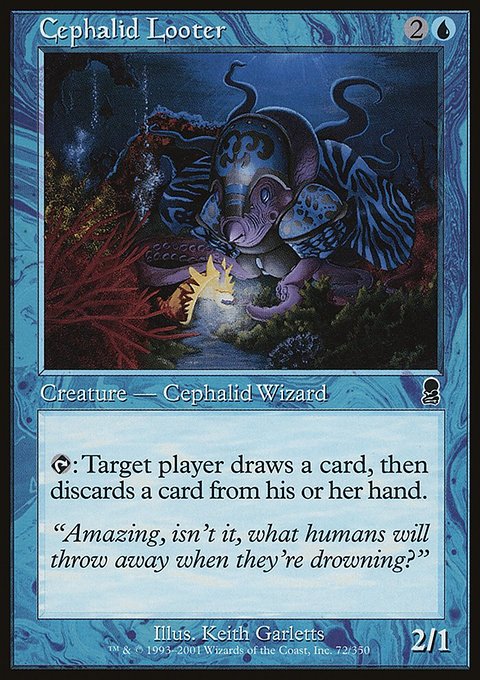 Cephalid Looter, Odyssey #72†, Magic: The Gathering card