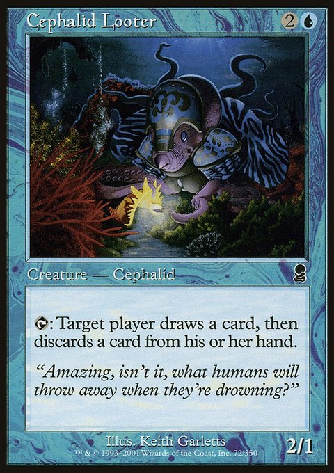 Cephalid Looter, Odyssey #72, Magic: The Gathering card