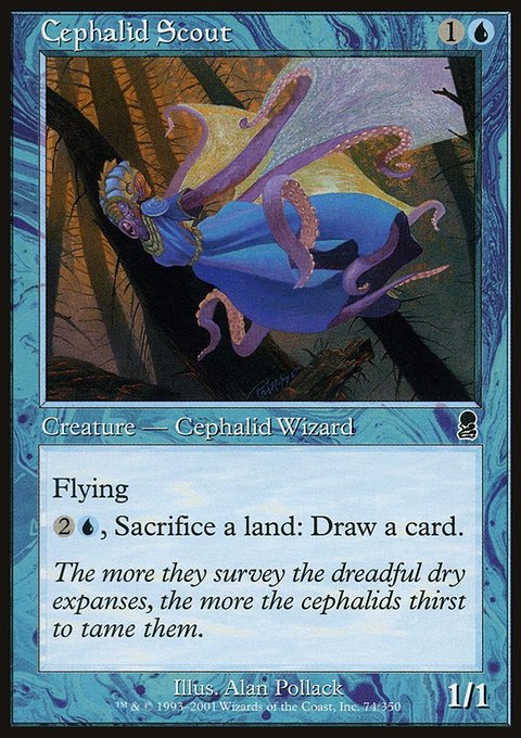 Cephalid Scout, Odyssey #74, Magic: The Gathering card