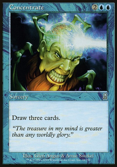 Concentrate, Odyssey #78, Magic: The Gathering card
