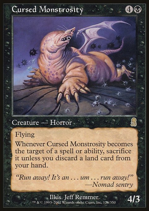Cursed Monstrosity, Odyssey #126, Magic: The Gathering card