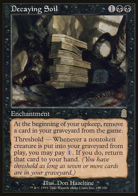 Decaying Soil, Odyssey #127, Magic: The Gathering card