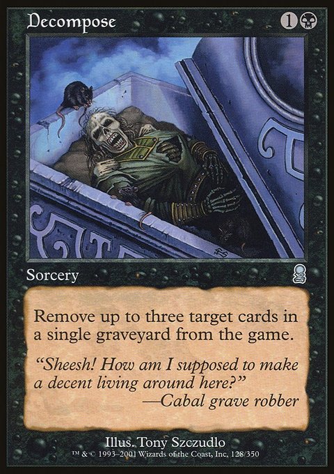 Decompose, Odyssey #128, Magic: The Gathering card