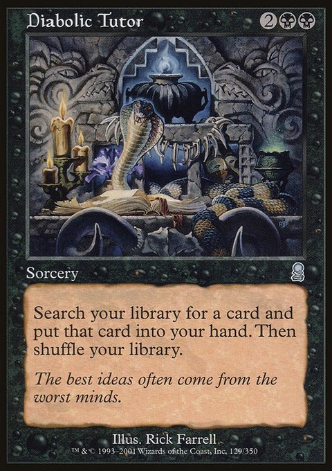 Diabolic Tutor, Odyssey #129, Magic: The Gathering card