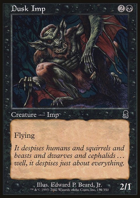 Dusk Imp, Odyssey #131, Magic: The Gathering card