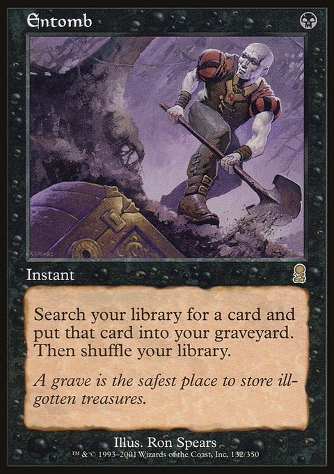 Entomb, Odyssey #132, Magic: The Gathering card
