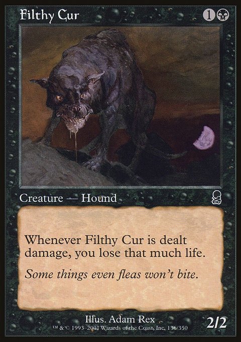 Filthy Cur, Odyssey #136, Magic: The Gathering card
