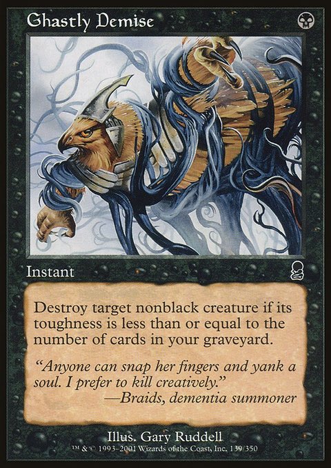 Ghastly Demise, Odyssey #139, Magic: The Gathering card
