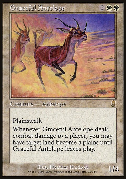 Graceful Antelope, Odyssey #24, Magic: The Gathering card