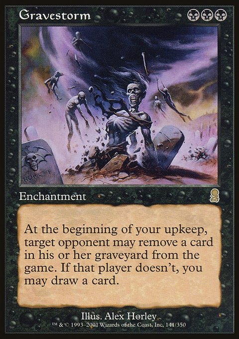 Gravestorm, Odyssey #141, Magic: The Gathering card
