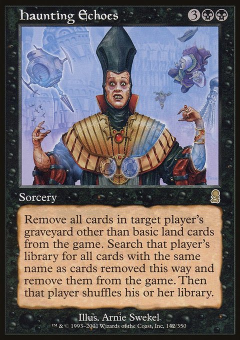 Haunting Echoes, Odyssey #142, Magic: The Gathering card