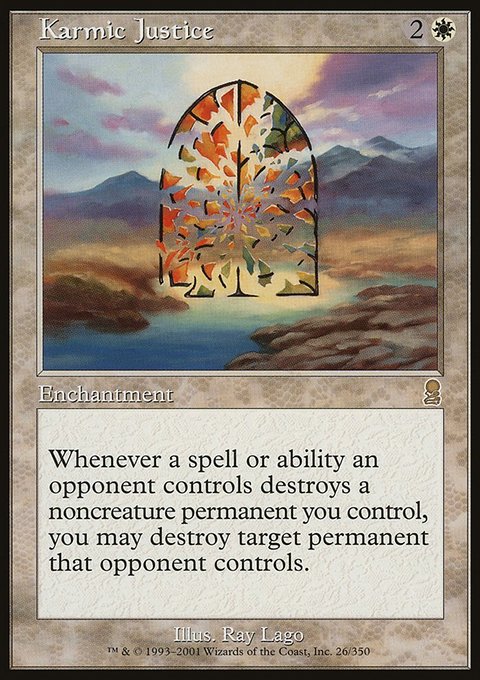 Karmic Justice, Odyssey #26, Magic: The Gathering card