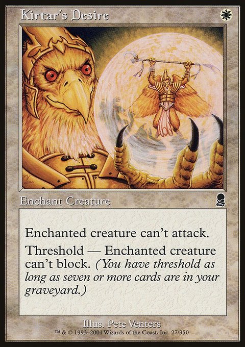 Kirtar's Desire, Odyssey #27, Magic: The Gathering card
