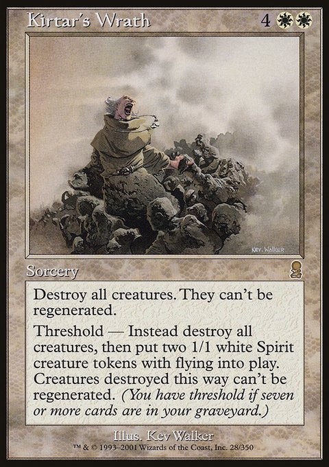 Kirtar's Wrath, Odyssey #28, Magic: The Gathering card
