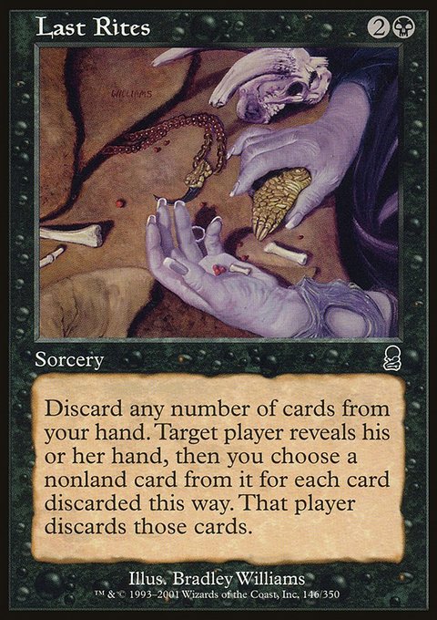 Last Rites, Odyssey #146, Magic: The Gathering card