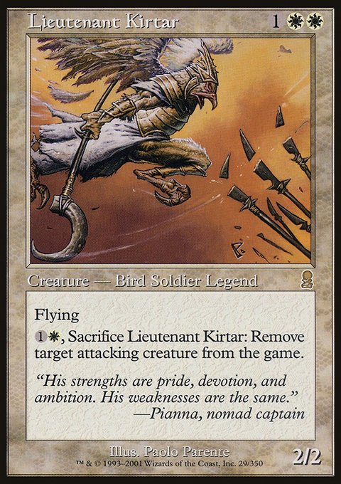 Lieutenant Kirtar, Odyssey #29, Magic: The Gathering card