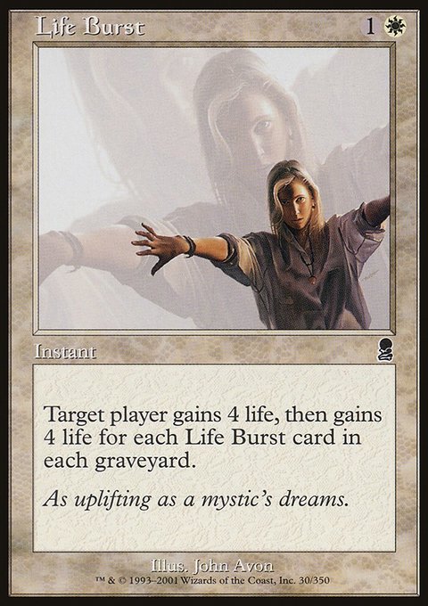 Life Burst, Odyssey #30, Magic: The Gathering card