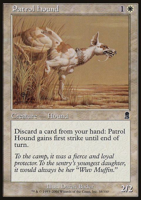 Patrol Hound, Odyssey #38, Magic: The Gathering card