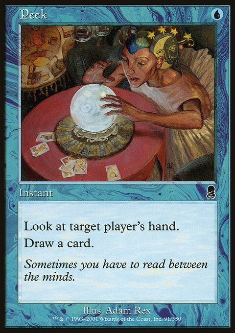 Peek, Odyssey #91, Magic: The Gathering card