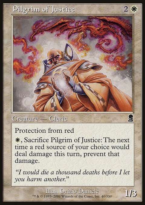 Pilgrim of Justice, Odyssey #40, Magic: The Gathering card