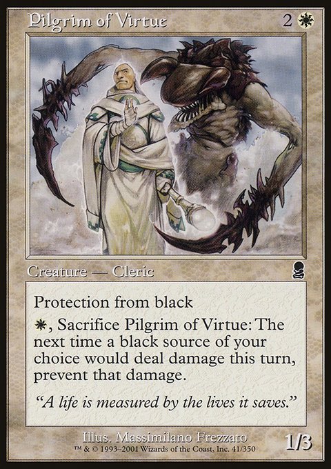 Pilgrim of Virtue, Odyssey #41, Magic: The Gathering card