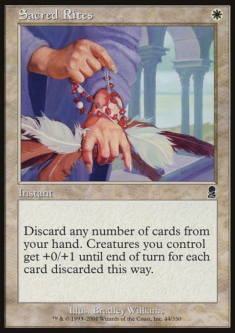Sacred Rites, Odyssey #44, Magic: The Gathering card