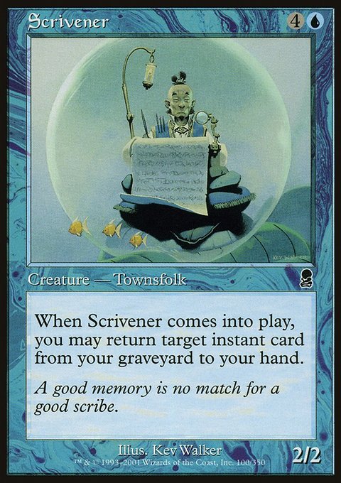 Scrivener, Odyssey #100, Magic: The Gathering card
