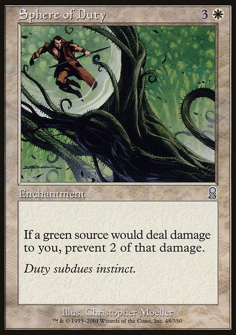 Sphere of Duty, Odyssey #48, Magic: The Gathering card