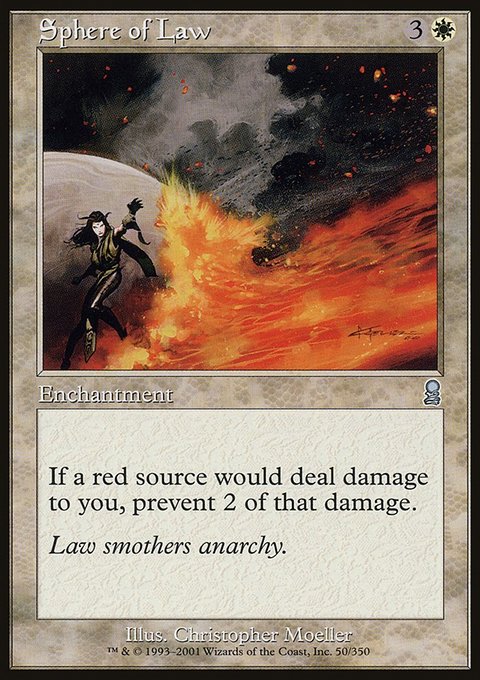 Sphere of Law, Odyssey #50, Magic: The Gathering card