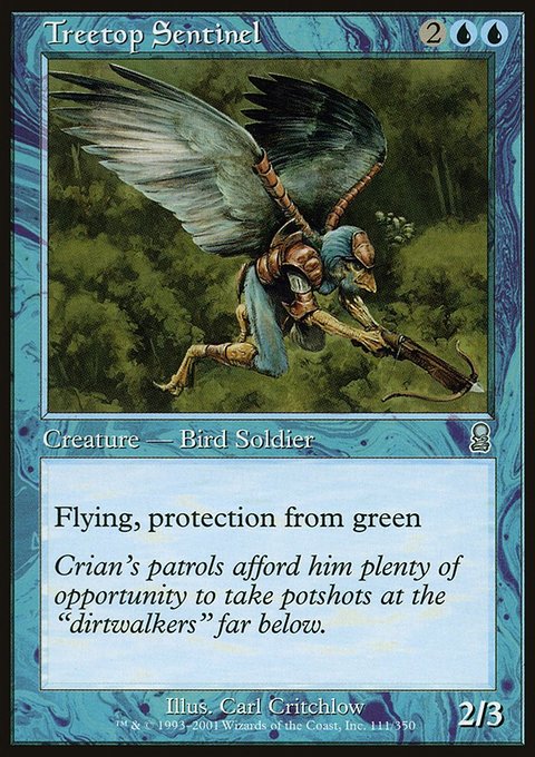 Treetop Sentinel, Odyssey #111, Magic: The Gathering card