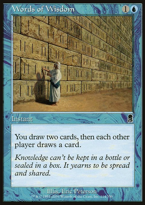 Words of Wisdom, Odyssey #114, Magic: The Gathering card