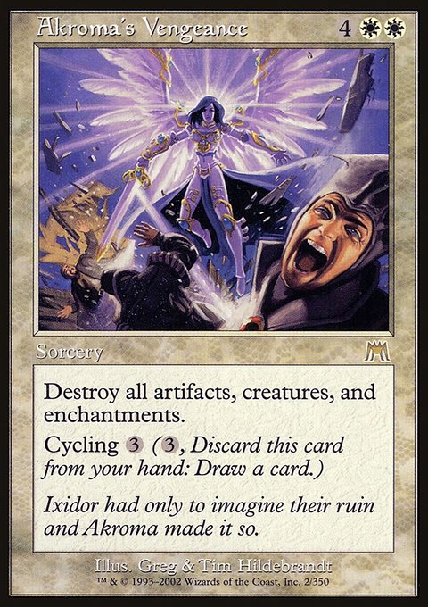 Akroma's Vengeance, Onslaught #2, Magic: The Gathering card