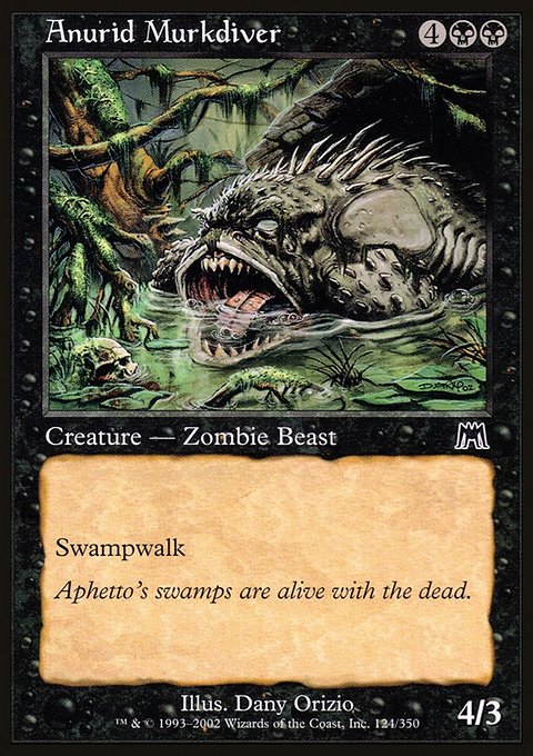 Anurid Murkdiver, Onslaught #124, Magic: The Gathering card