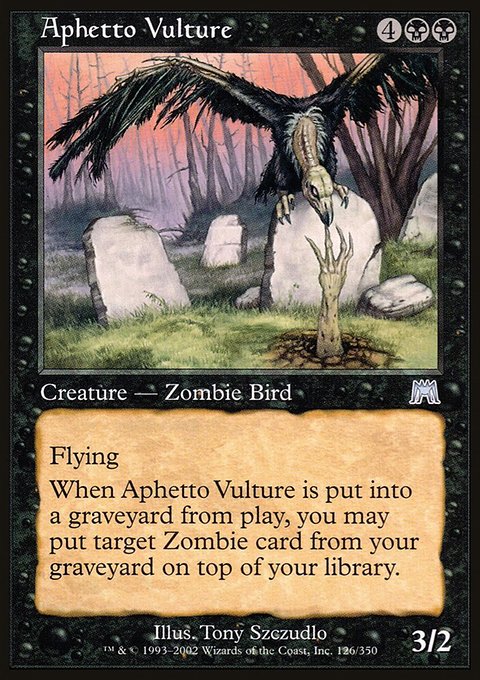 Aphetto Vulture, Onslaught #126, Magic: The Gathering card