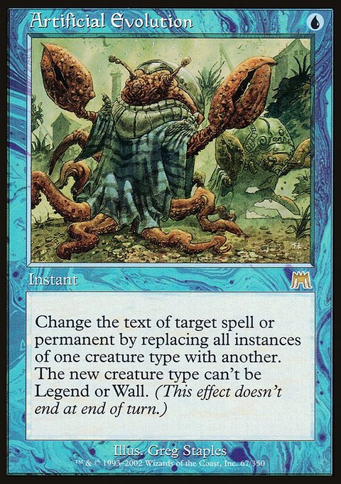 Artificial Evolution, Onslaught #67, Magic: The Gathering card